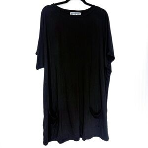 One Eleven North Black T-Shirt Dress Size 2XL